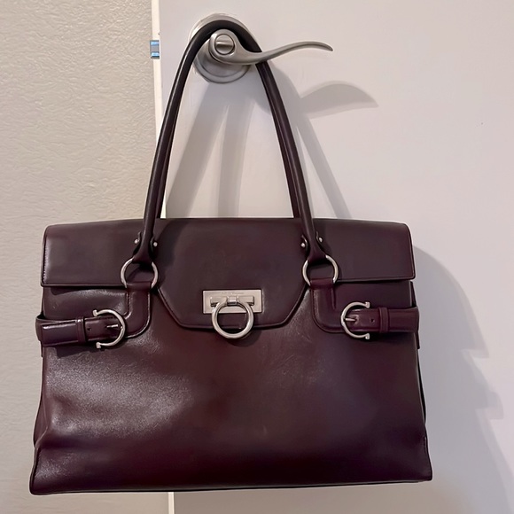 Salvatore Ferragamo Purple Tote Bag - Picture 1 of 11